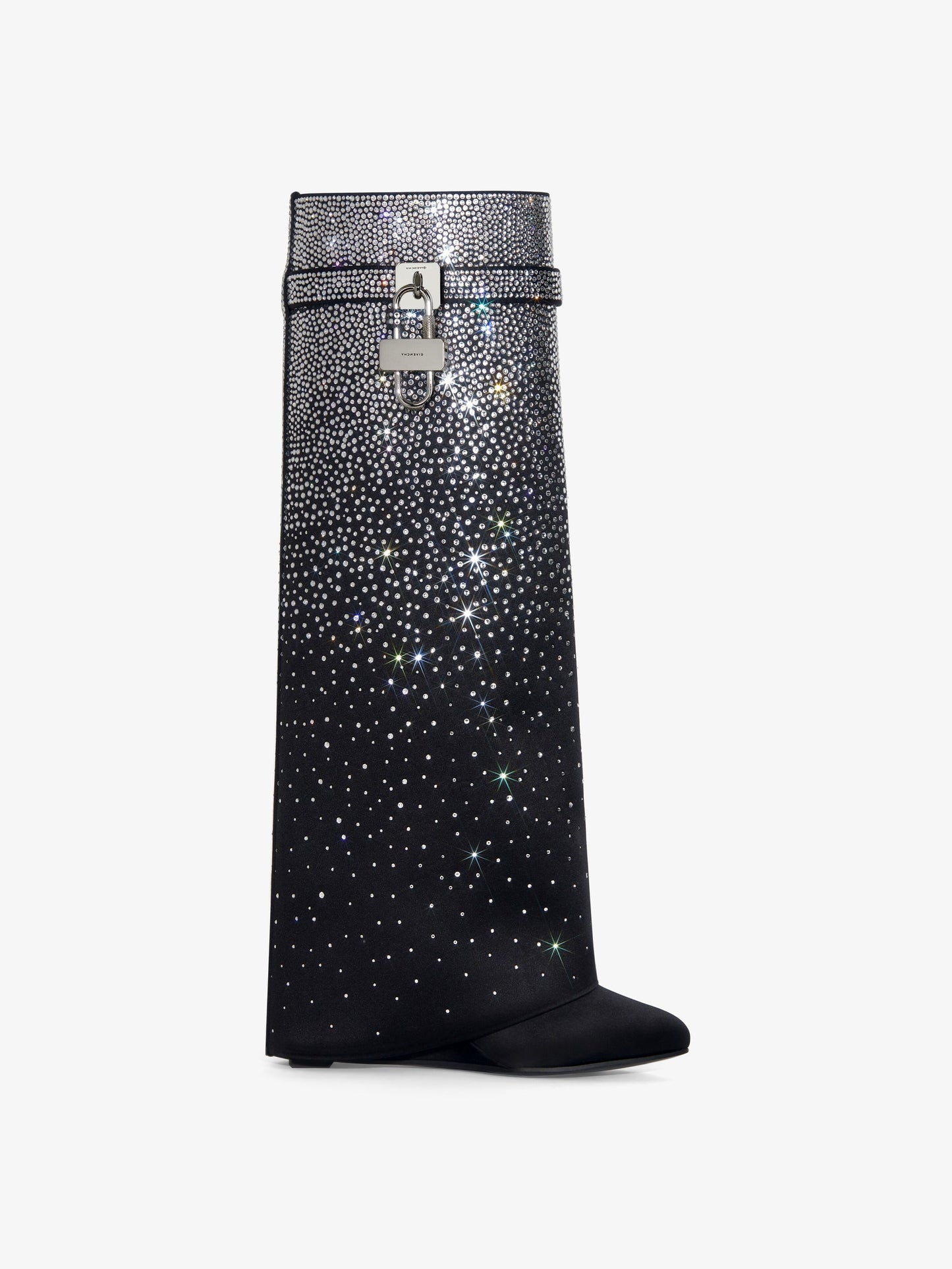Shark Lock boots with strass