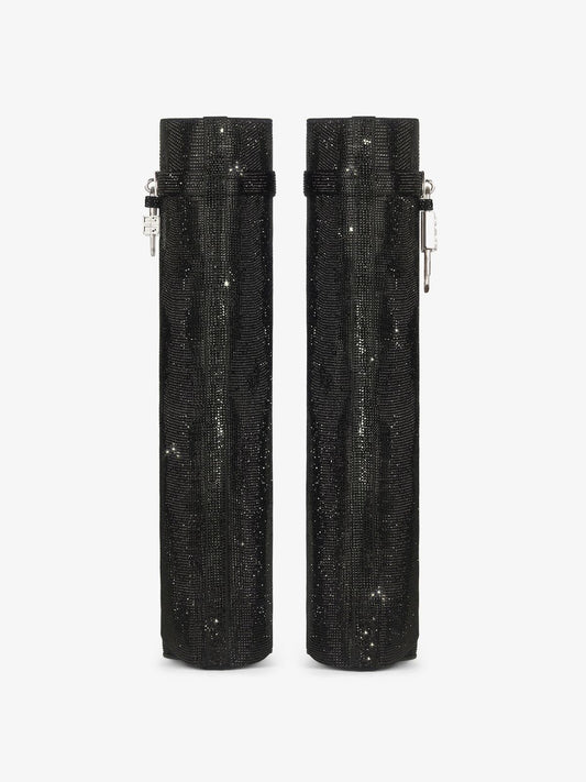 Shark Lock boots with strass