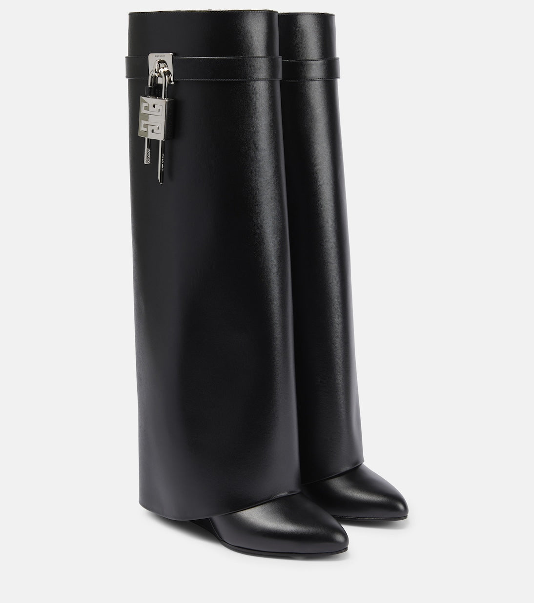 Shark Lock Leather Boots
