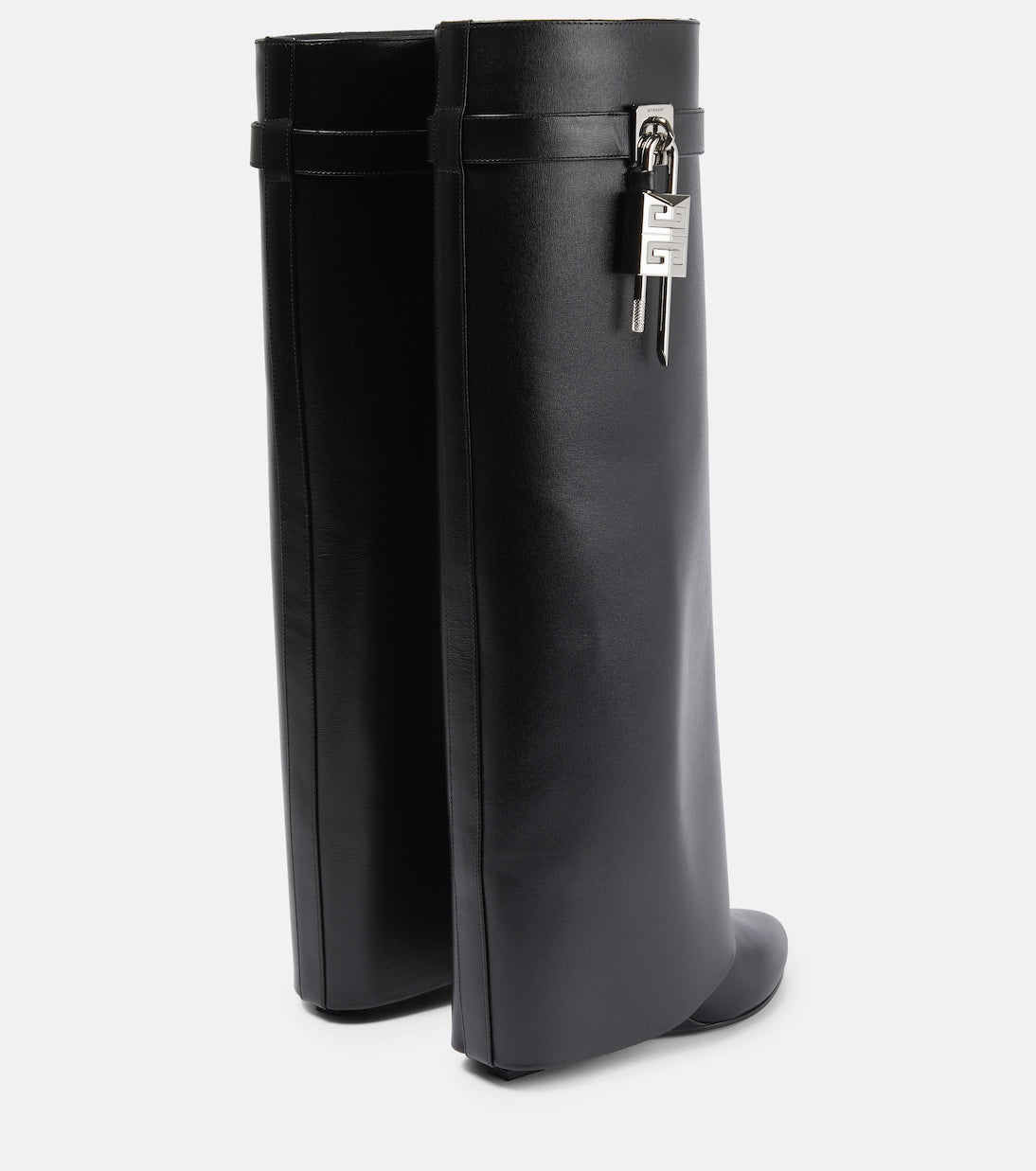 Shark Lock Leather Boots