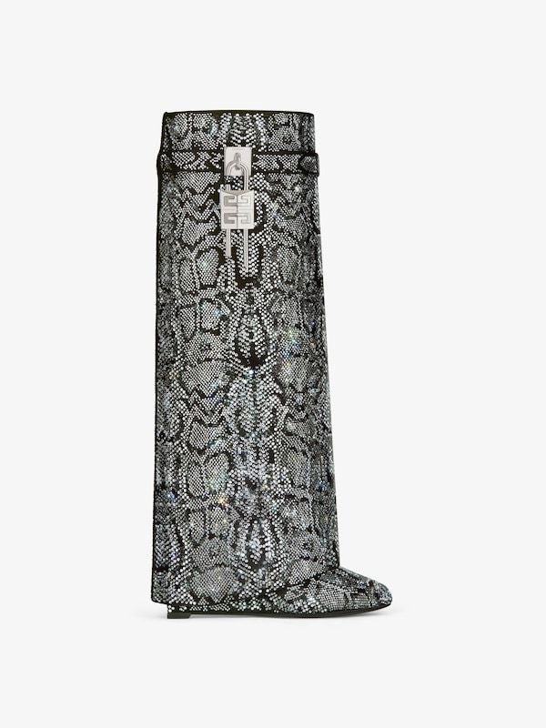 Shark Lock Leather Boots