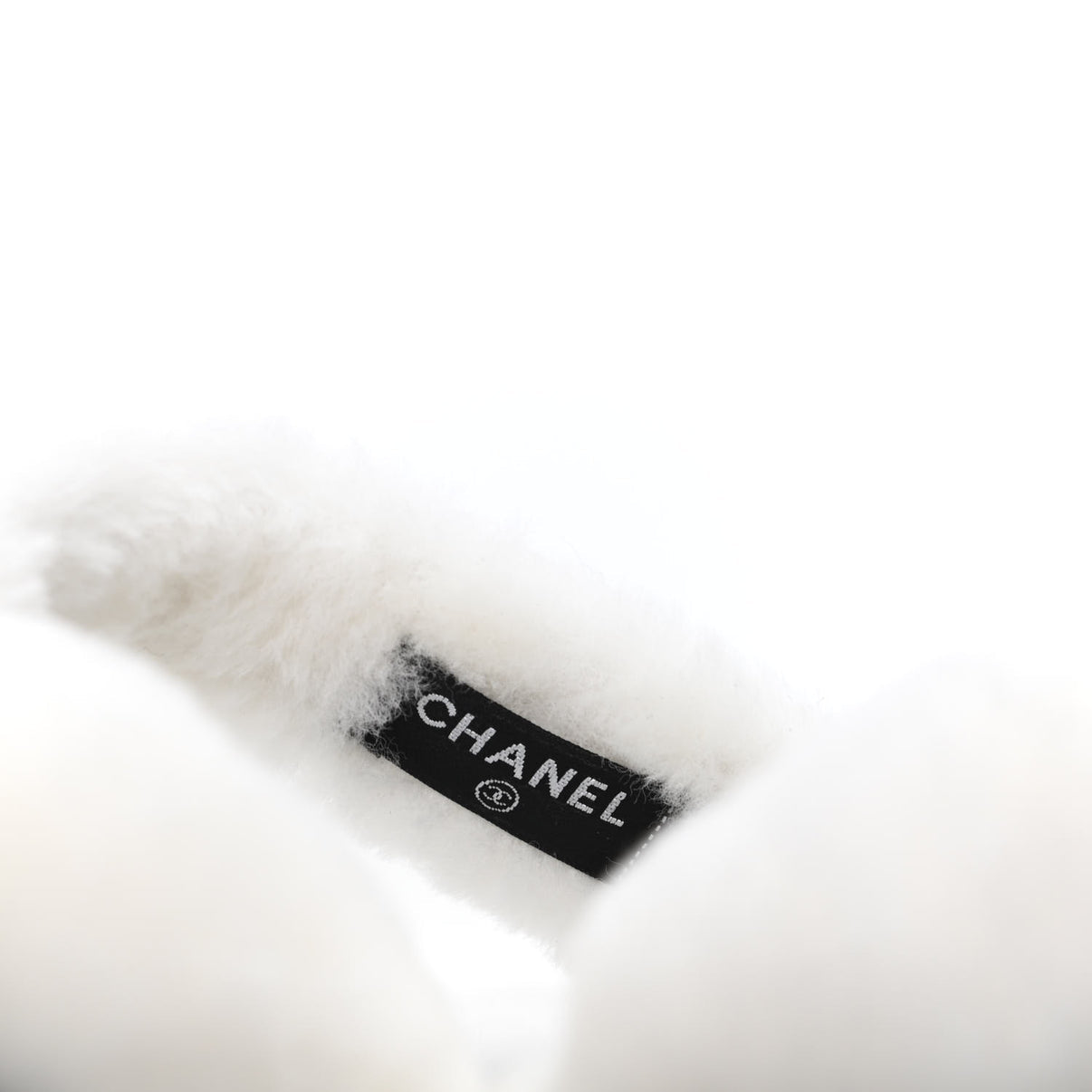 CHANEL Shearling CC Earmuffs