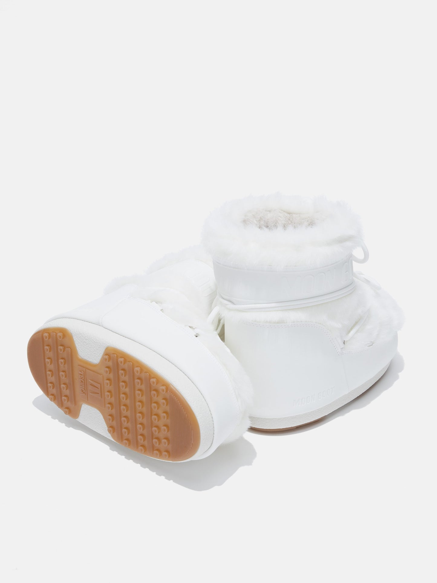 Faux Fur White Boots