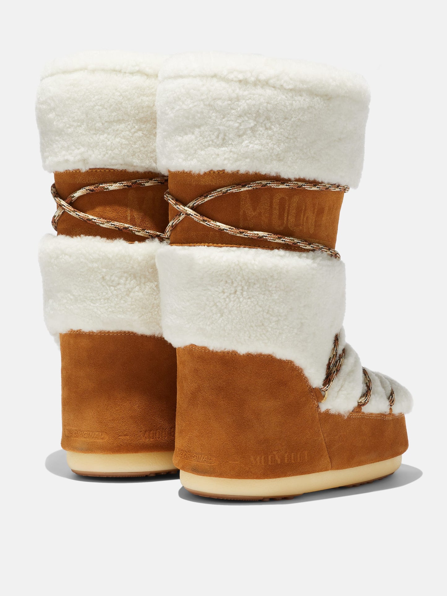 Cream Shearling Boots