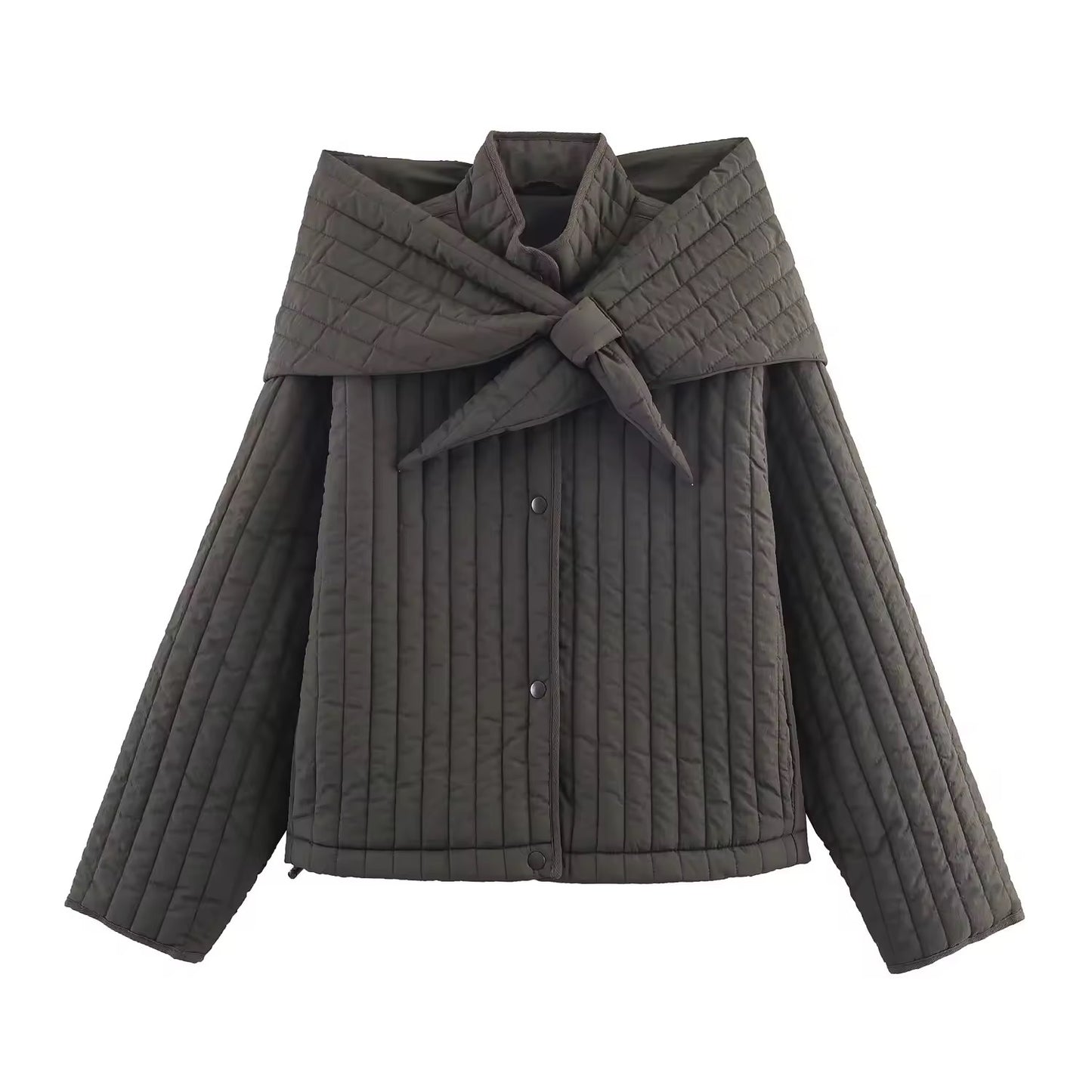 Scarf Puffer Jacket