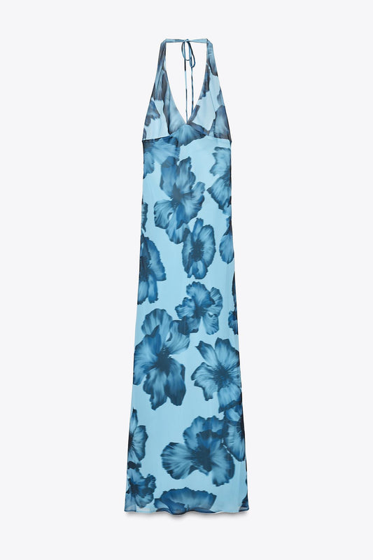 Halter Printed Dress