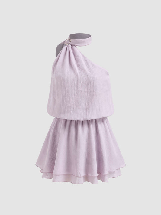 Asymmetrical mini dress