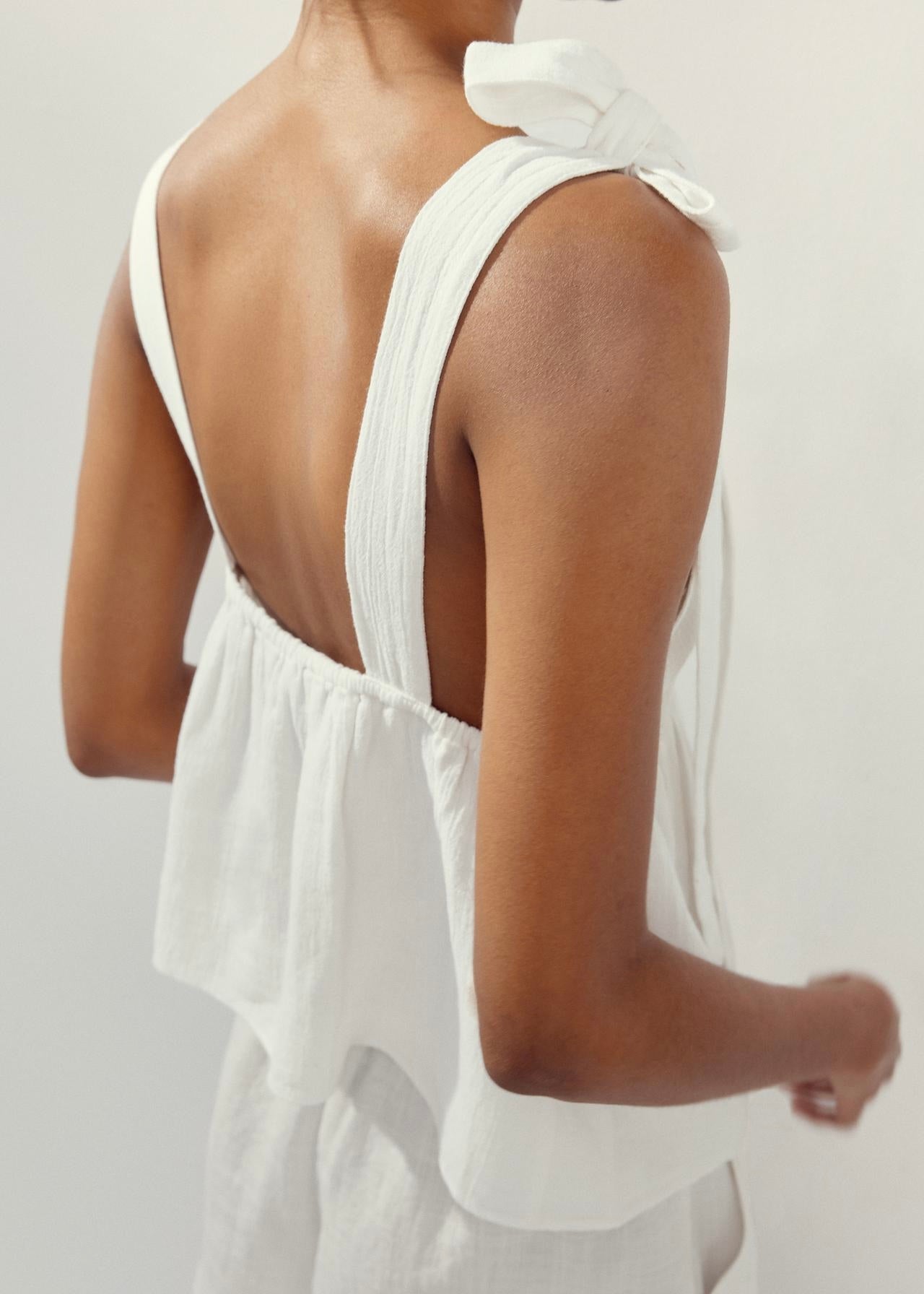 Bow Top And Downstring Shorts