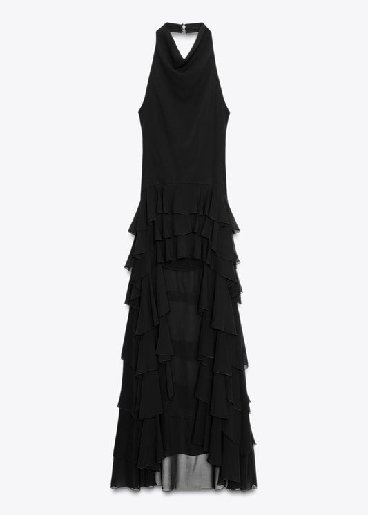 Halter Ruffle Dress