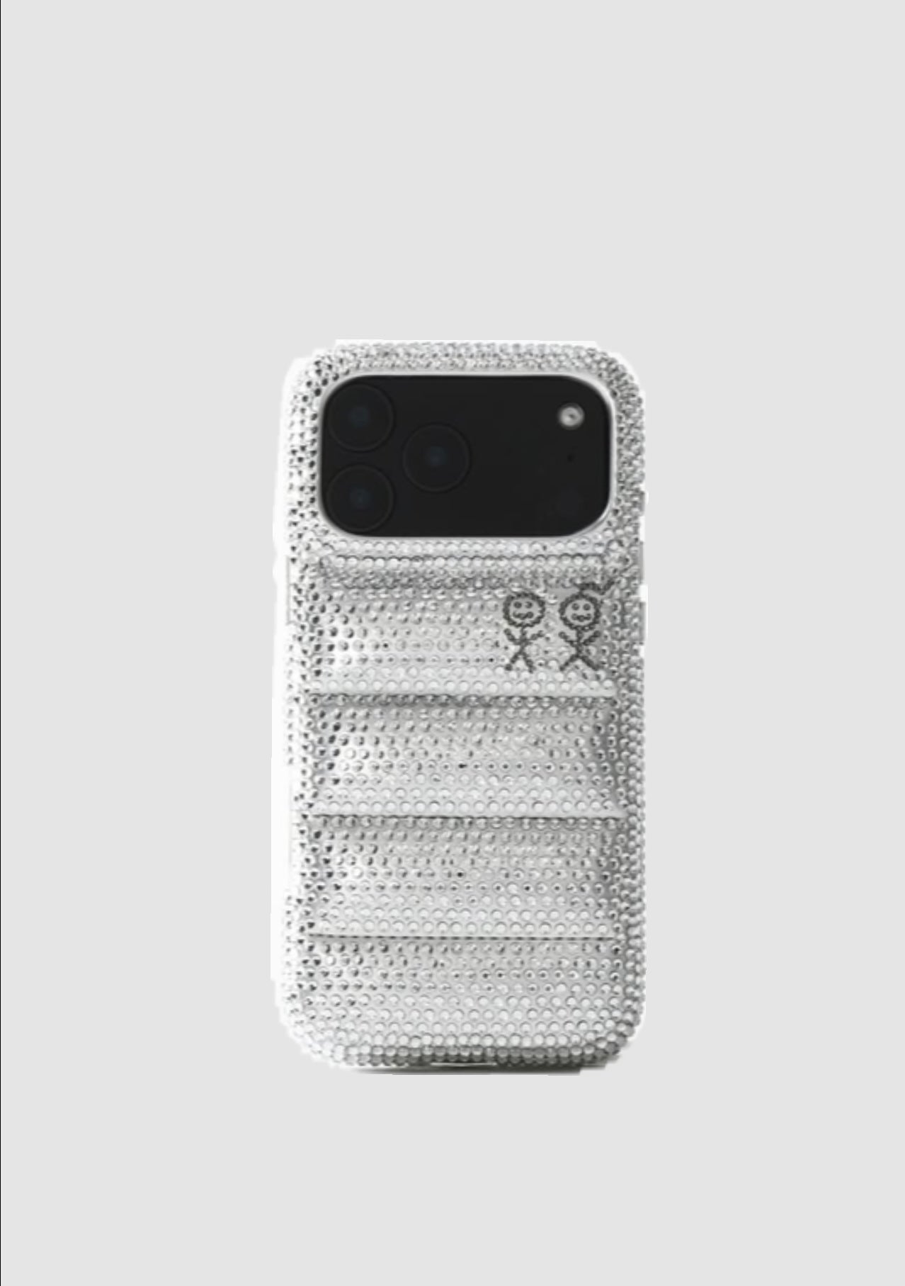 The Puffer Case® - Rhinestones in Silver