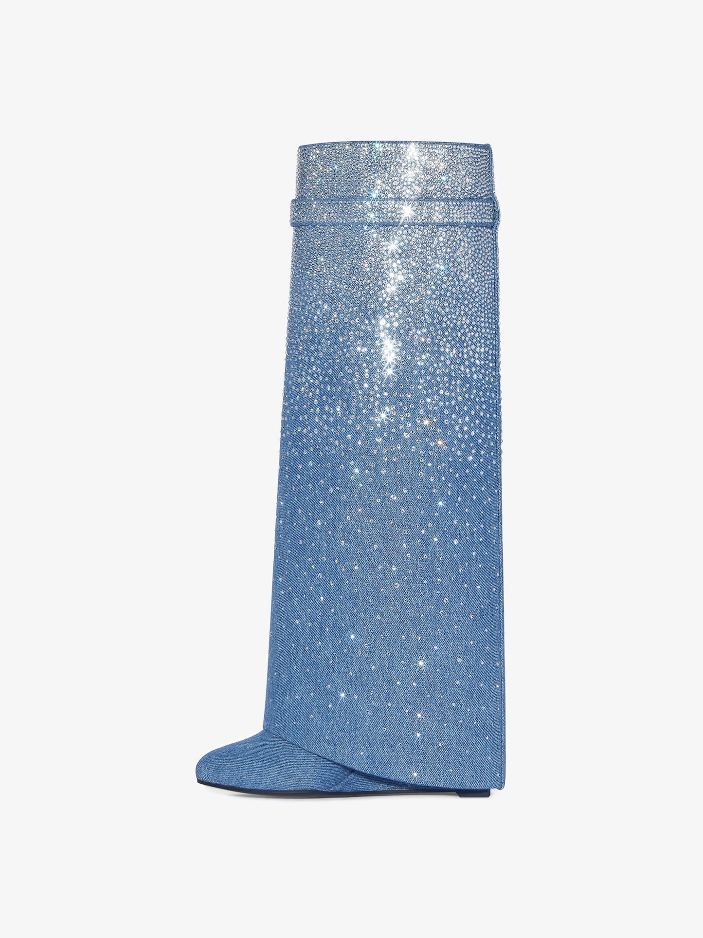 Shark Lock boots with strass