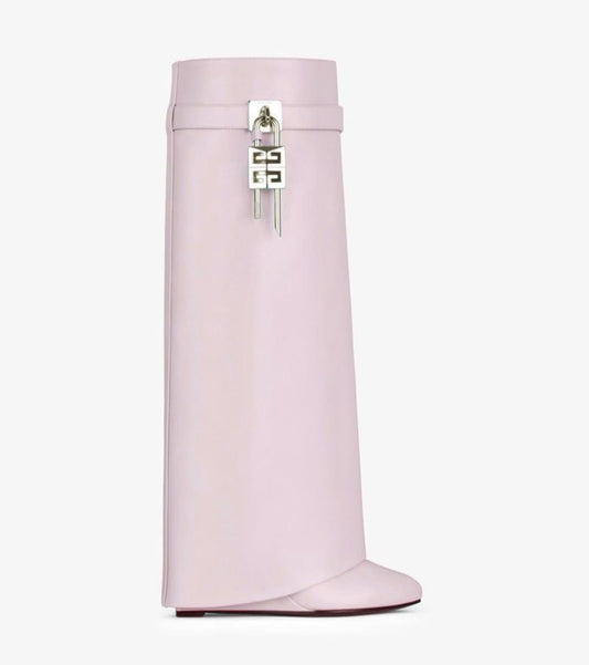 Shark Lock Leather Boots