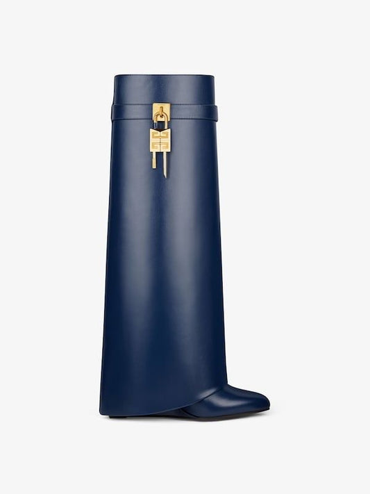 Shark Lock Leather Boots