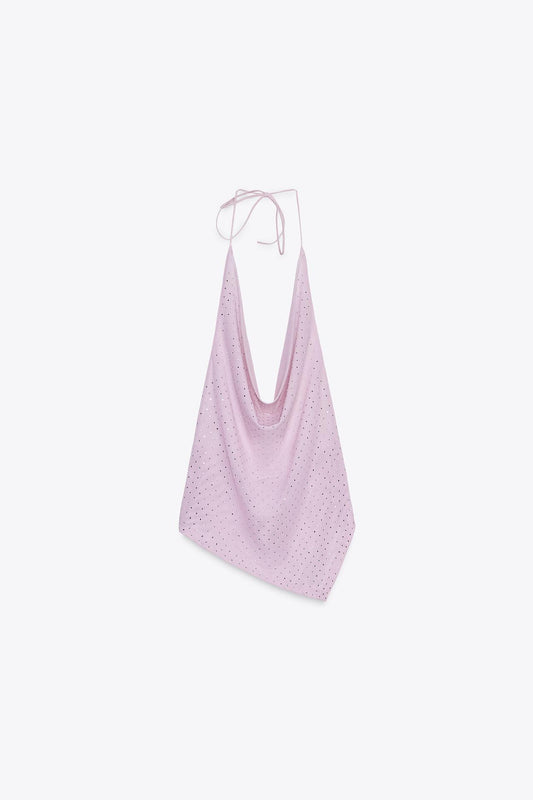 Strass Tulle Top