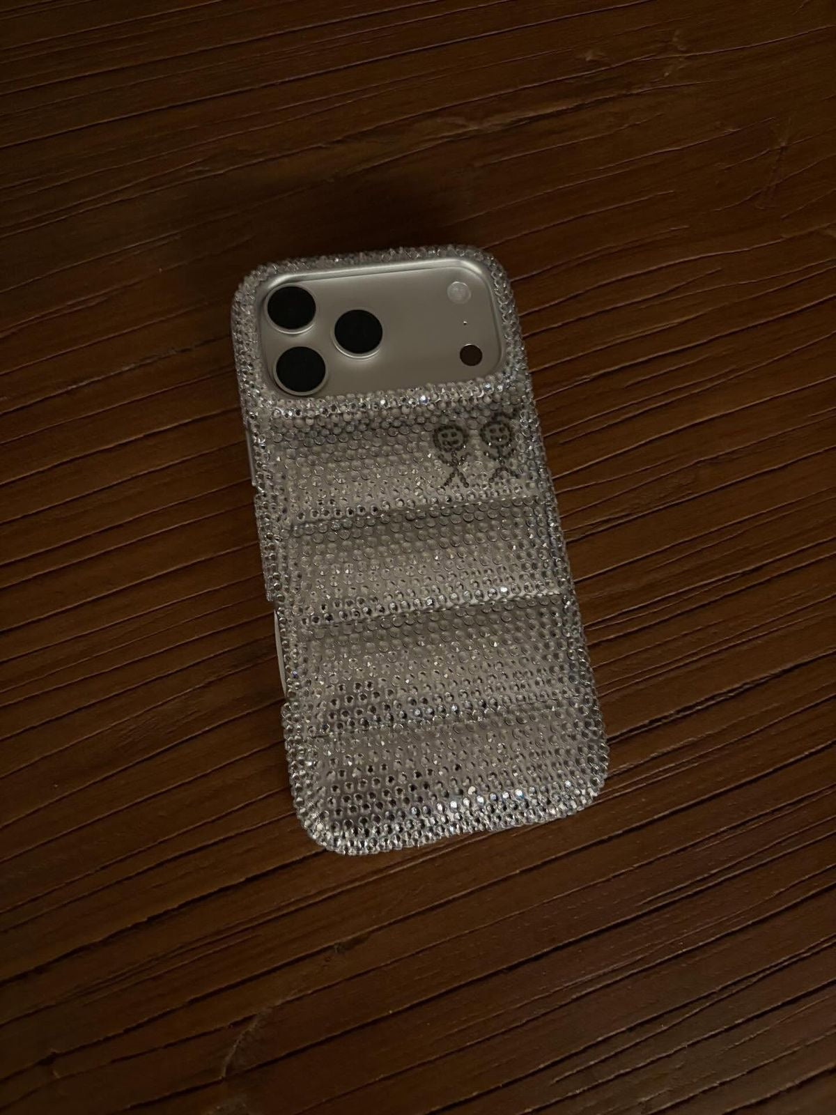 The Puffer Case® - Rhinestones in Silver