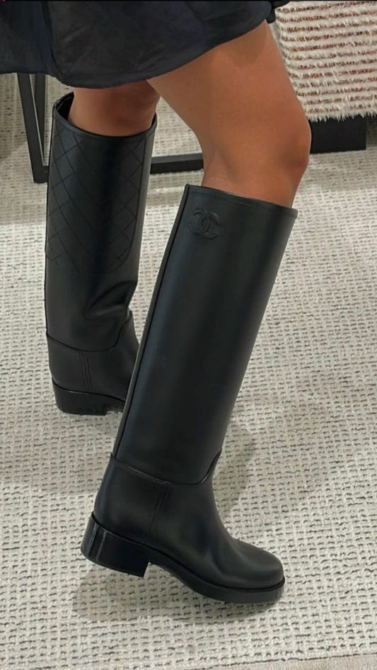 Chanel Leather Boots