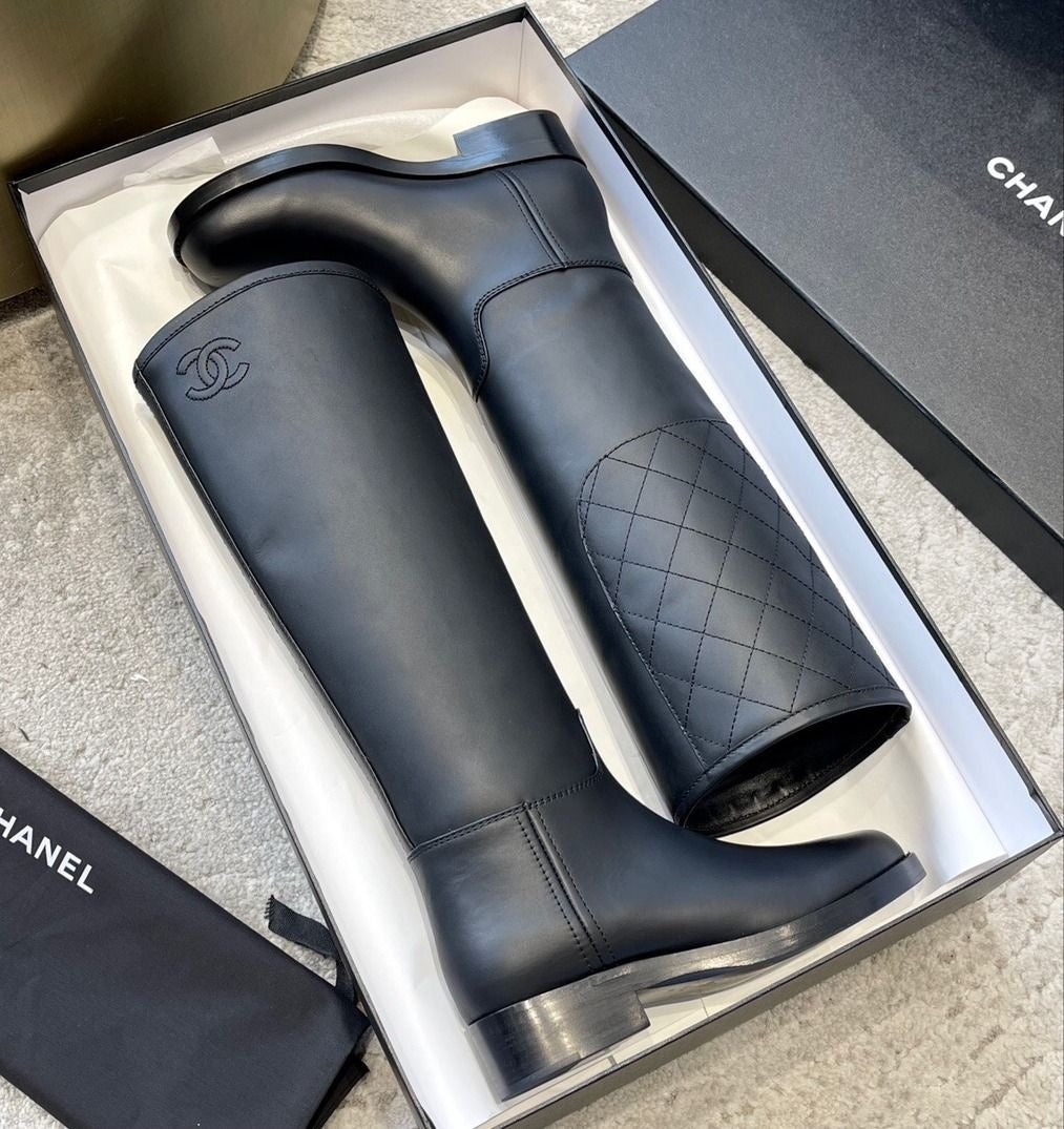 Chanel Leather Boots