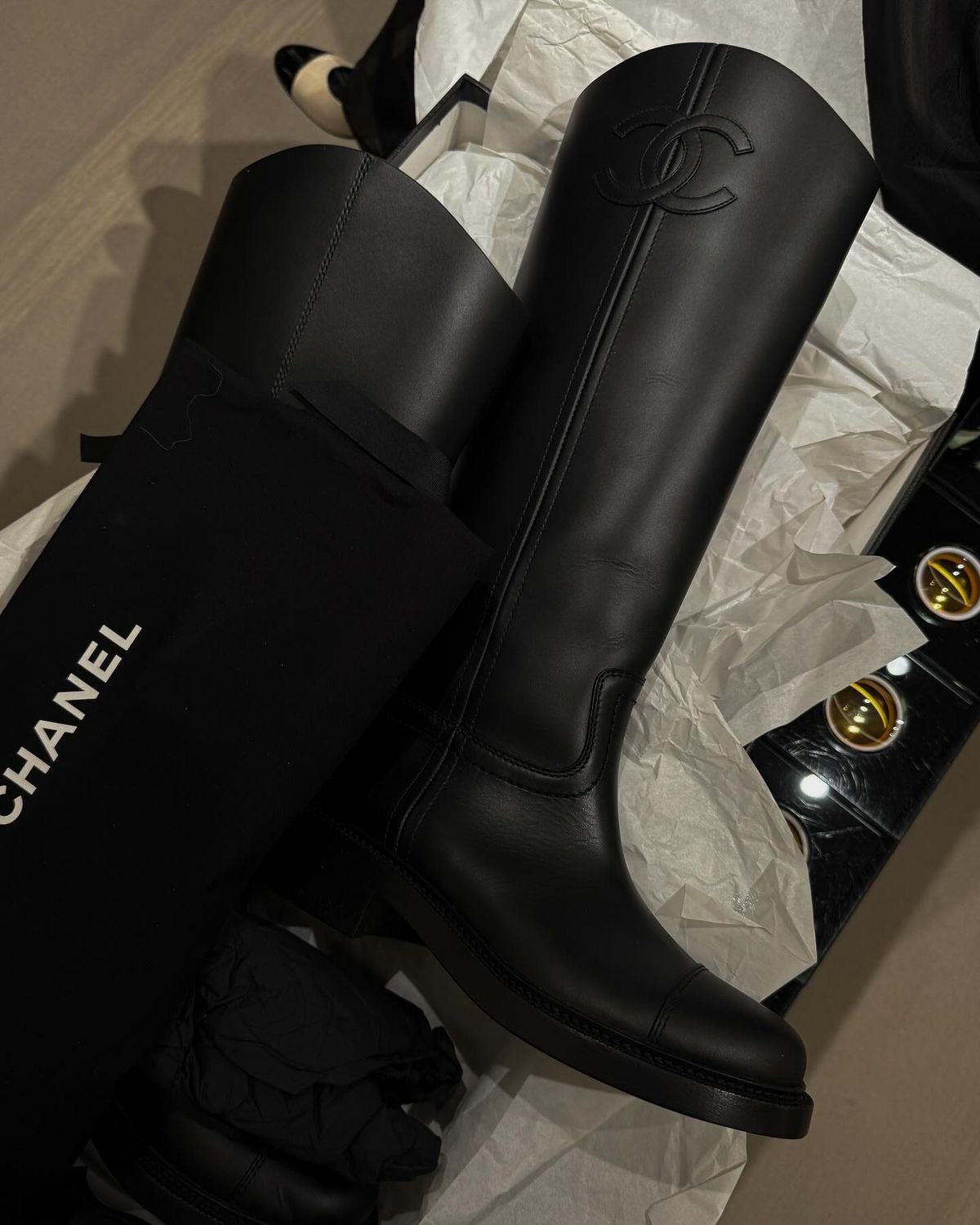 Chanel Leather Boots