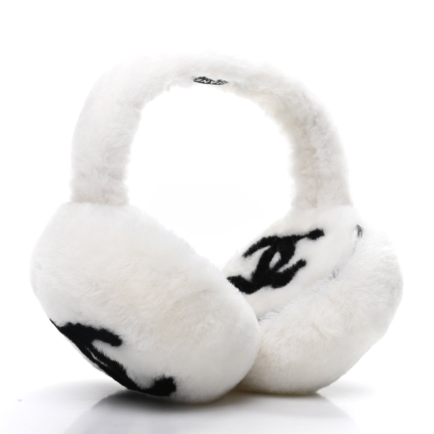CHANEL Shearling CC Earmuffs