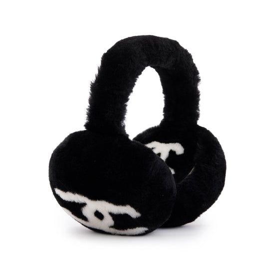 CHANEL Shearling CC Earmuffs