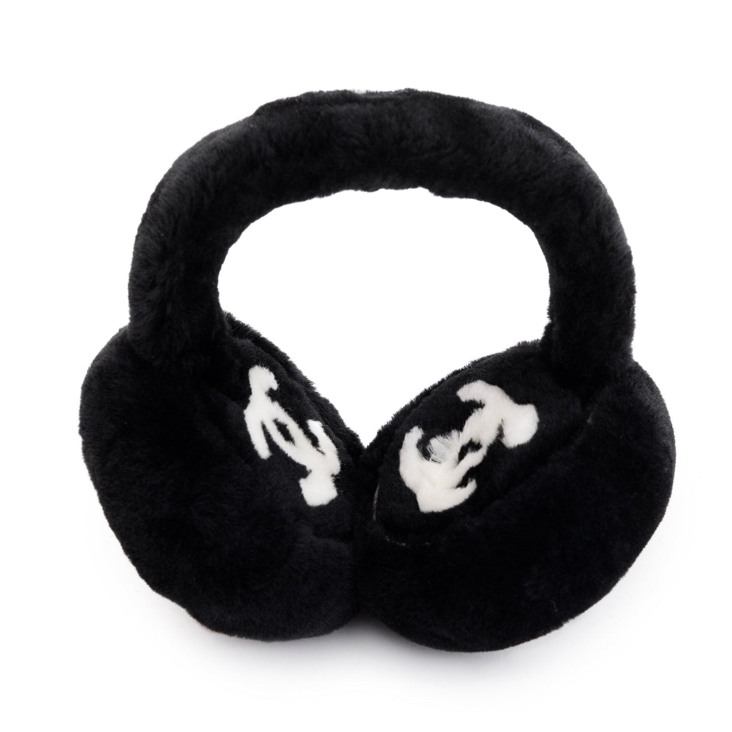 CHANEL Shearling CC Earmuffs