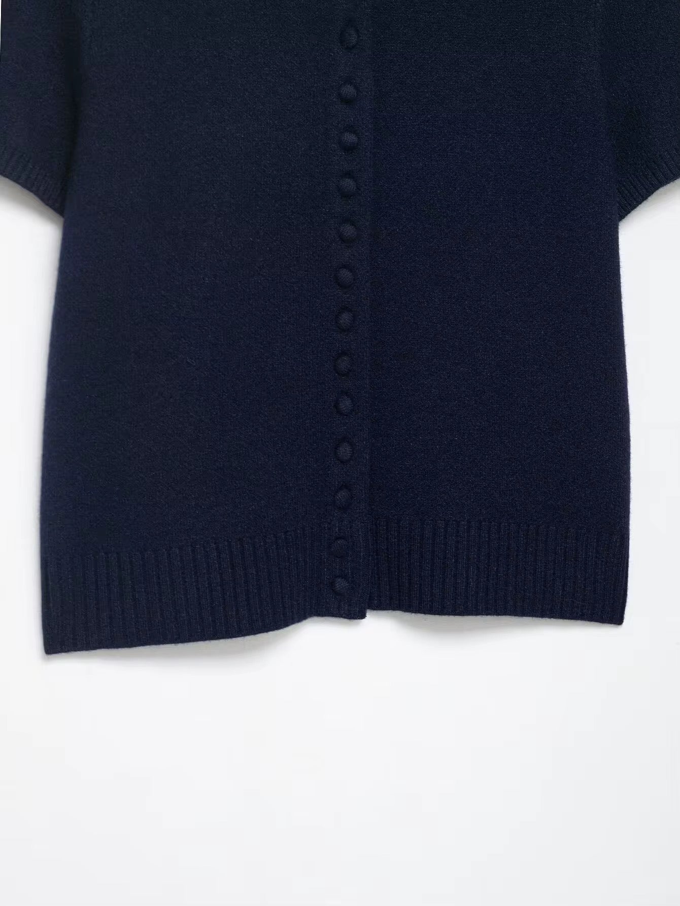 Animal Print Collar Knit Cardigan