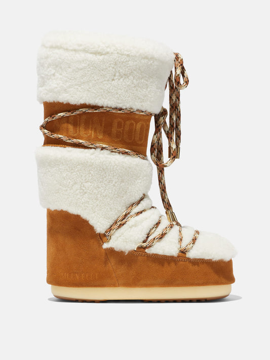 Cream Shearling Boots