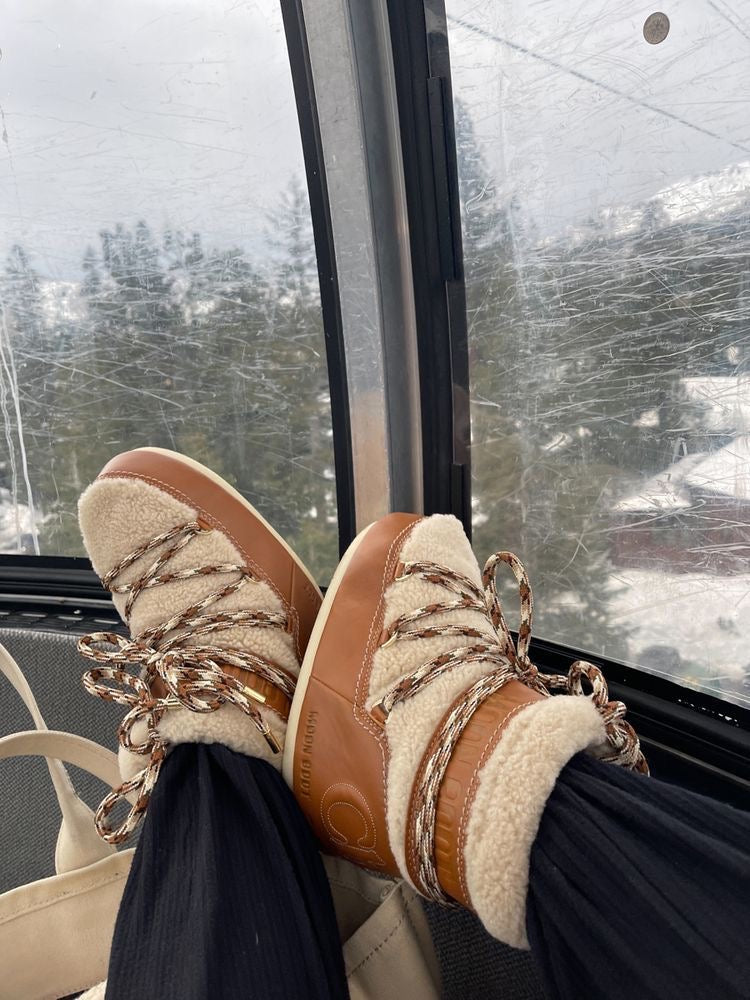 Shearling Low Moon Boots