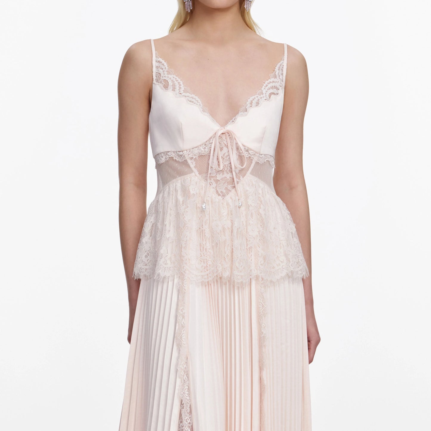 Blush Satin Dress